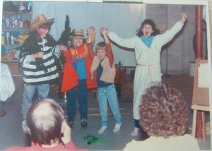 My theater career started in the basement. 